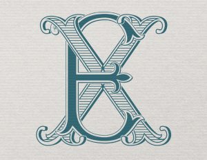 XE Monogram | Digital Download - Editable 2 Colors