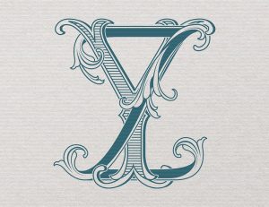 ZY Monogram | 2-Letter Wedding Monogram with the letters ZY